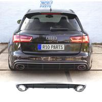 DIFFUSORE AUDI A6 4G 15-18 LOOK RS + TERMINALI DI 
