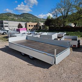 Carrello rimorchio auto doppio asse 4 metri