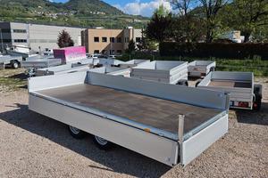 Carrello rimorchio auto doppio asse 4 metri