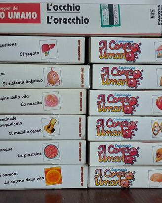 Set 13 VHS “Esplorando il Corpo Umano”