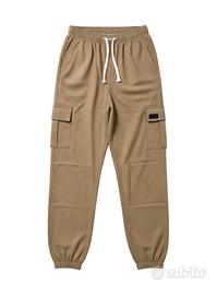 Pantaloni Cargo Jogger Beige / Cammello