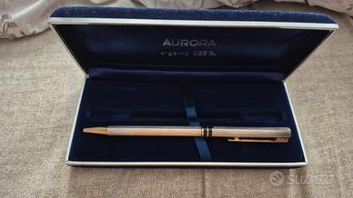 Penna a sfera Aurora Magellano in Argento 925