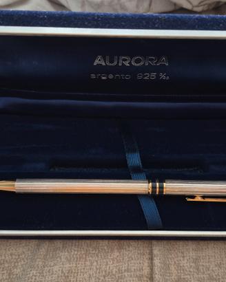 Penna a sfera Aurora Magellano in Argento 925