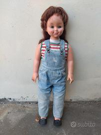 Bambola vintage alta 90 cm