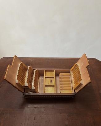 Portasigarette vintage con carrillon anni '60