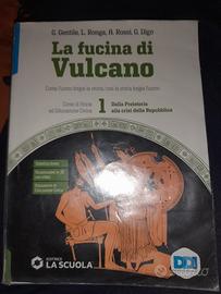 libro di storia " La fucina di Vulcano"