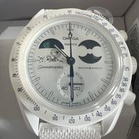 Omega Swatch Mission to Earthphase Moonshine gold