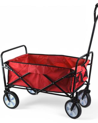 CARRELLO PIEGHEVOLE TRASPORTO RUOTE METALLO SALVAS