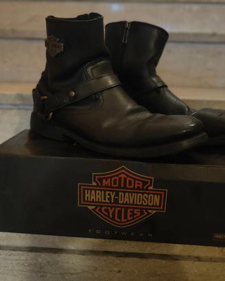 Stivali Harley Davidson in pelle nera - Taglia 45