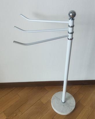 Piantana Porta Asciugamani Base Marmo di Carrara