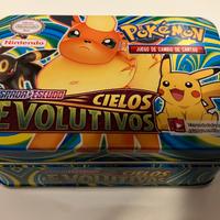Scatola scatoletta latta carte Pokémon