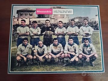 cartoncino foto squadra vintage dell'Alessandria