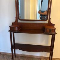 ANTICA TOILETTE INGLESE IN MOGANO