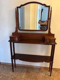 ANTICA TOILETTE INGLESE IN MOGANO