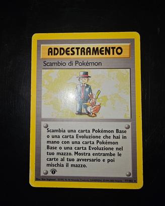 Carta di Pokèmon 1 edizione