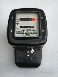 Contatore elettrico monofase Ganz 1971 Vintage