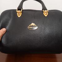 borsa a bauletto Piero Guidi colore nero 