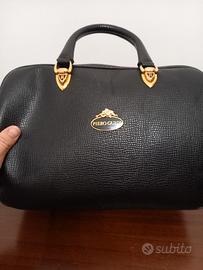borsa a bauletto Piero Guidi colore nero 