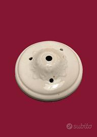 Rosone vintage da soffitto in metallo smaltato