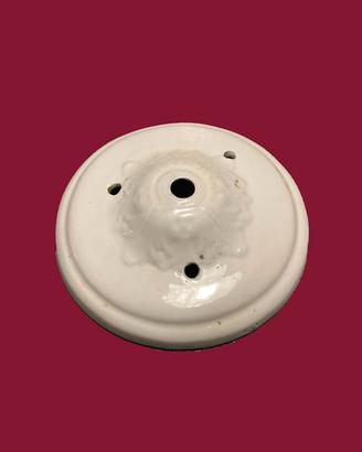 Rosone vintage da soffitto in metallo smaltato