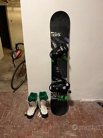 Snowboard e scarponi