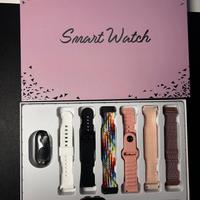 Smartwatch Professionale Rosa con 7 cinturini
