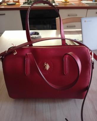 borsa a bauletto  a mano e tracolla  Un.s.polo 