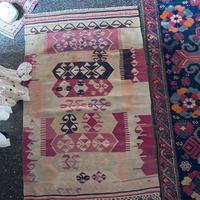 Kilim Antico Tessuto a Mano - Motivi Geometric