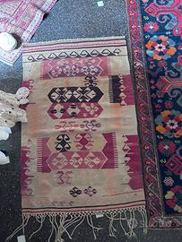 Kilim Antico Tessuto a Mano - Motivi Geometric