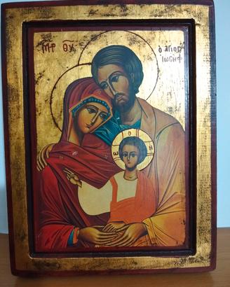 Quadro ligneo Sacra Famiglia 