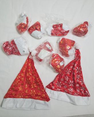 Cappello babbo natale 10 pezzi 