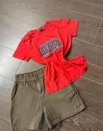 Abbinata pantaloncini e t-shirt donna