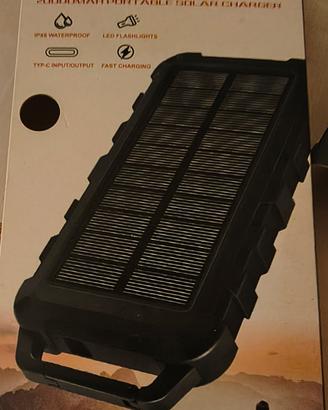 Power bank 20000ah solare e carica normale usb