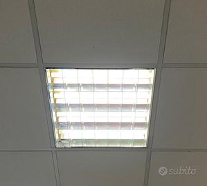 4 Plafoniere a neon per controsoffitto Disano