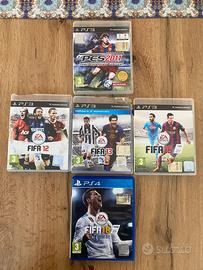 Lotto 5 giochi calcio fifa pes playstation ps3 ps4