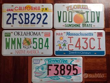 Targhe Americane da collezione