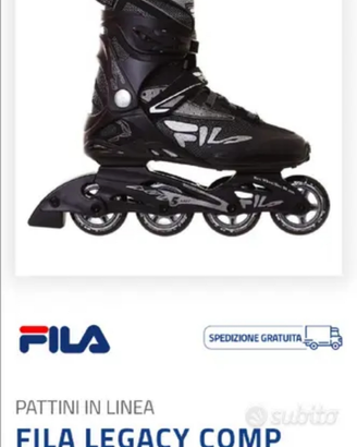 Pattini in linea 43,5 nuovi fila con scatola