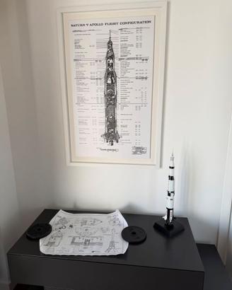 Modello razzo Saturno V.