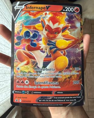 Infernape V Carta Pokémon SWSH252
