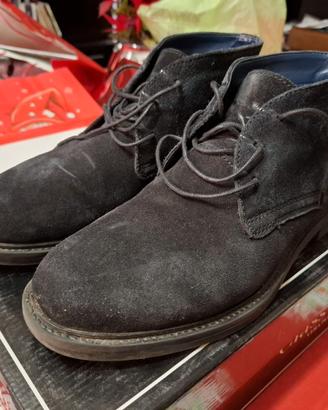 Scarpe uomo eleganti tomaia blu scuro