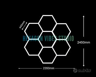 Led garage a nido d’ape