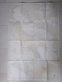 Cartina o Mappa , MARE ADRIATICO -Anno 1964/1975.
