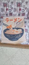 poster su tela Canvas ramen giapponese vintage 