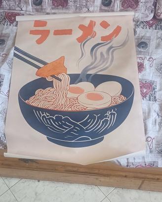 poster su tela Canvas ramen giapponese vintage 