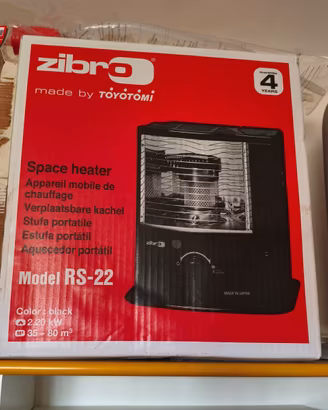 STUFA A COMBUSTIBILE PARAFFINA ZIBRO RS22 POTENZA