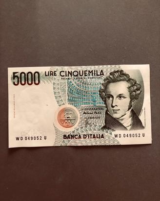 Banconota 5000 lire Bellini