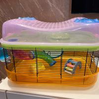 Gabbia per criceti con accessori