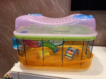 Gabbia per criceti con accessori