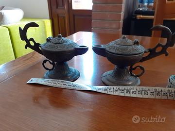 Candelabro bugia lume ad olio Lampada di aladino
