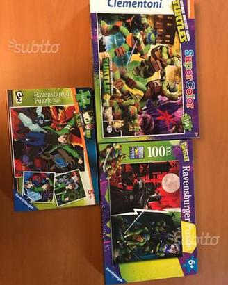Puzzle Ben Ten e Ninja Turtles